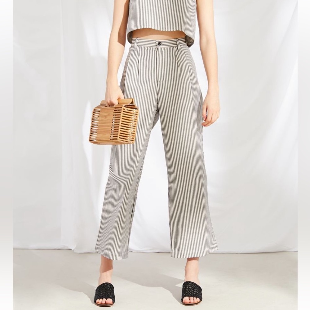 Urban Renewal Remnants Striped Wide Leg Pant